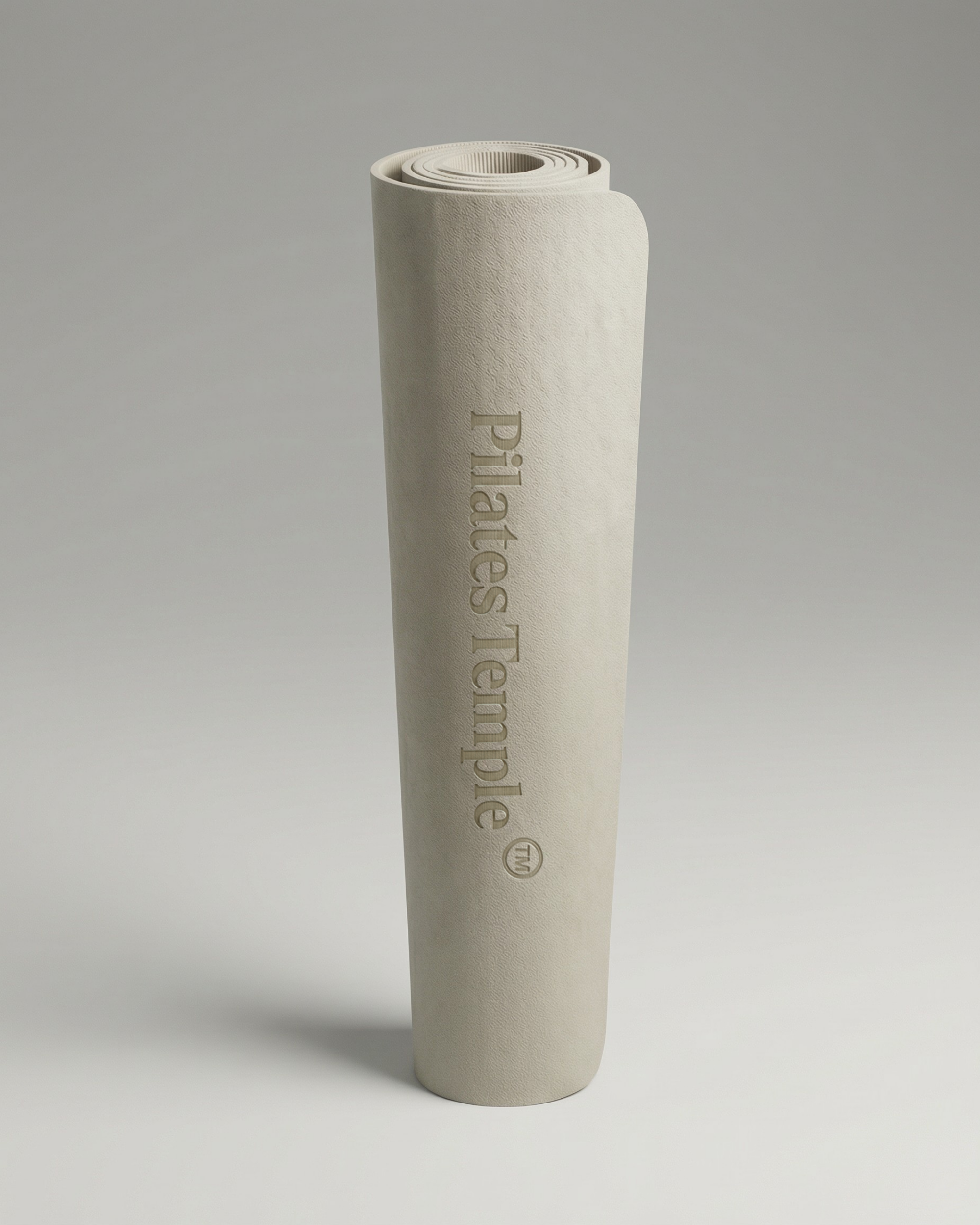 #color-Crème #color-Cream Tapis de Pilates premium haute densité enroulé.